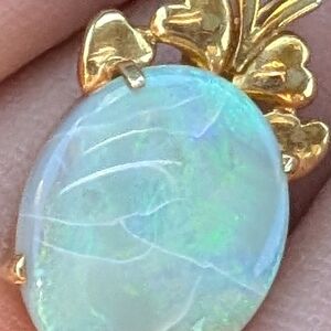 Gold and Opal Butterfly Ring